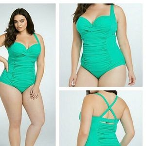 NWT Seafoam green one piece swimsuit.
